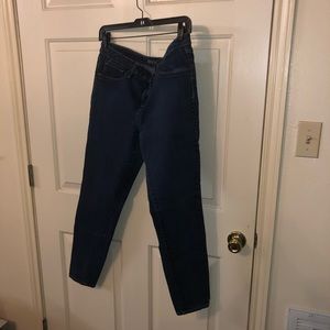 Dark blue jeans